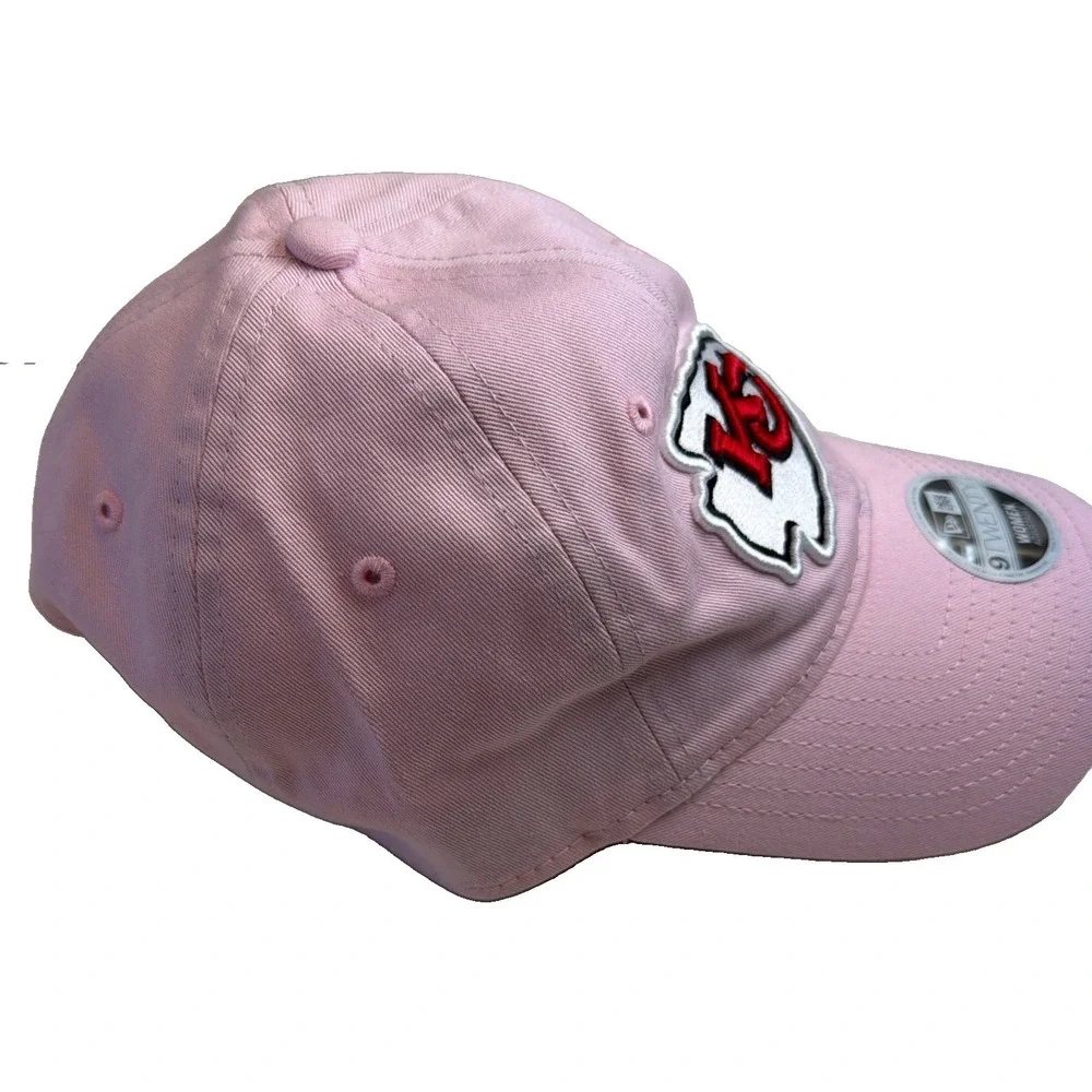 New Era Kansas City Chiefs NFL 9TWENTY Women's Adjustable Cap Hat Pink/White